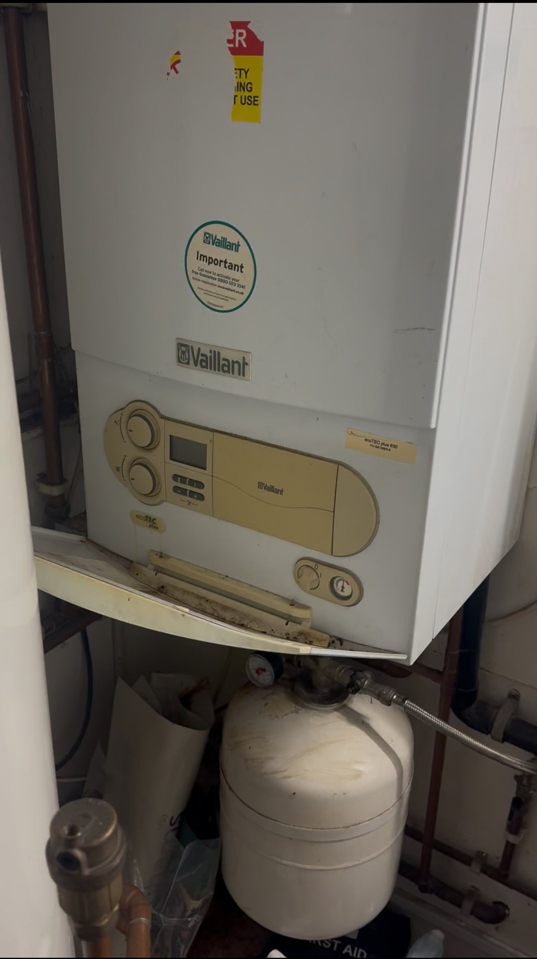 Before: Boiler replacement