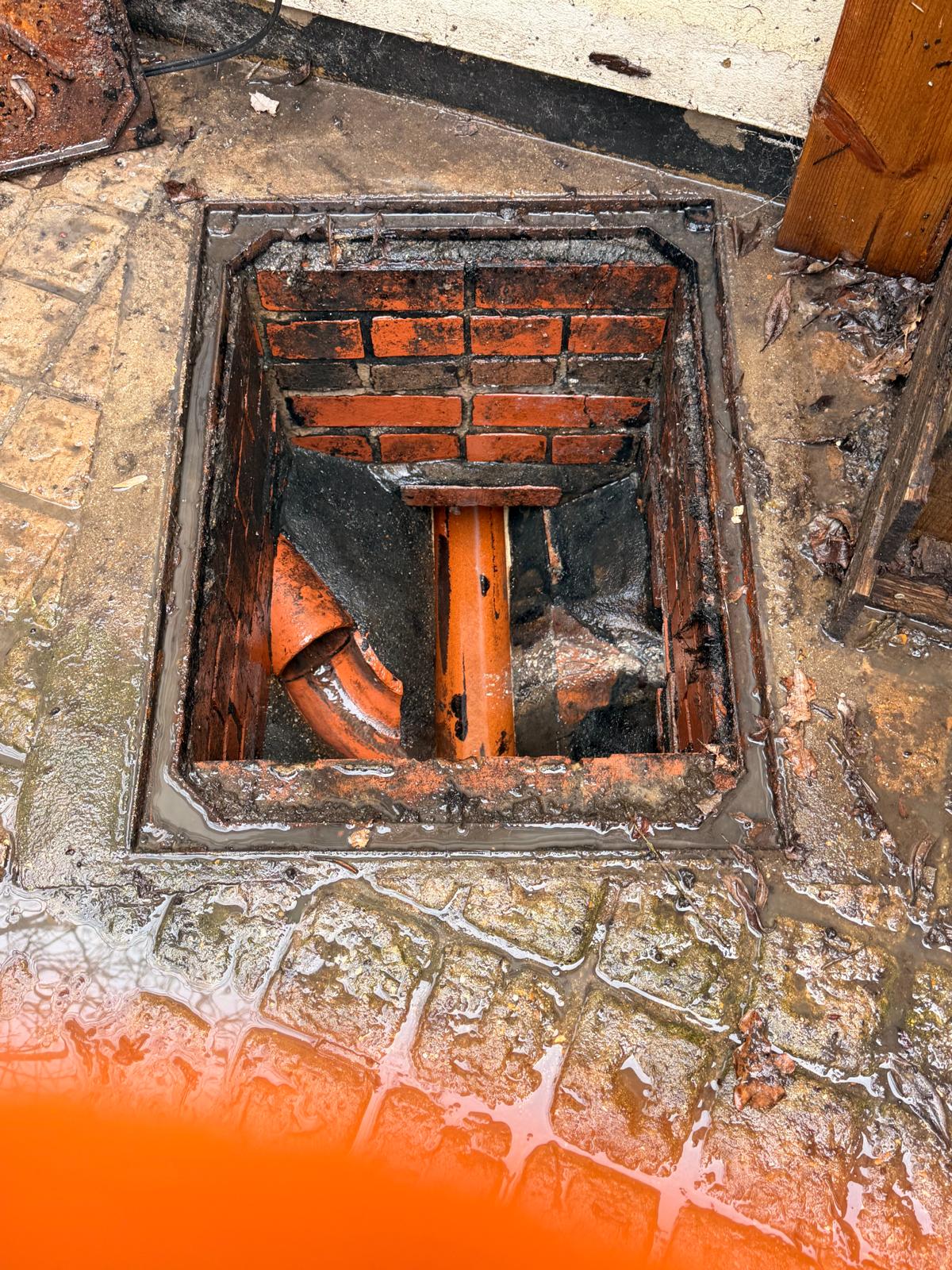 After: Unblocking the Manhole